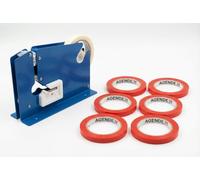 Sigillatrice per Sacchetti con 6 NASTRI, in Metallo Automatica Sigilla Chiudi Sacchetti per Plastica 22 x 15 cm