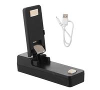 Sigillatrice per Sacchetti Mini Portatile in Plastica per Viaggio | Richiudibile per Snack e Riuso di Buste, Chiusura a Caldo, Colore Nero, Formato Compatto