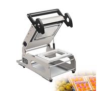 Sigillatrice Per Scatole Takeaway Manuale, Macchina Commerciale Per Sigillare Vassoie, Acciaio Inossidabile, Imballaggio Alimentare A Pressione Manuale, Alta Efficienza, Per Preparazione Alimentare