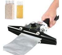Sigillatrice portatile per sacchetti a impulsi da 200/300/400/500/600 mm - Macchina sigillatrice a caldo - Larghezza di saldatura da 10 mm - Controllo della temperatura da 0 a 300 °C, per imballaggi