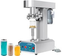 Sigillatrice semiautomatica per bottiglie in PET, 370 W, con interruttore a pedale, altezza 39-200 mm, diametro 45-130 mm, per negozi di tè al latte e panetterie
