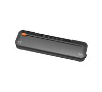 Sigillatrice Sottovuoto Portatile per Uso Domestico, Macchina per La Conservazione Degli Alimenti con Taglierina Integrata, Perfetta per i Picnic e Le Cucine di Piccole Dimensioni(Black)