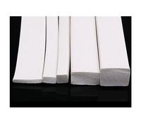 sigillatura di gomma in silicone quadrata, Guarnizione di guarnizione in gommapiuma siliconica bianca, dimensioni multiple, 1 metro, for porte e finestre(15x30mm)