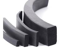 sigillatura di gomma in silicone quadrata, Guarnizione in spugna quadrata in gommapiuma EPDM, striscia sigillante nera, misure multiple, 1-10 metri(4x4mm,10 Meters)