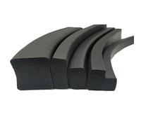 sigillatura di gomma in silicone quadrata, Striscia sigillante for intemperie in spugna di gomma nera autoadesiva for uso marittimo, 1 m, diverse misure(5 * 5)
