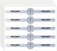 Sigilli a prova di manomissione sicuri per coperchi di bevande 2,5 x 22,9 cm, per etichette in materiale argento opaco, adesivi di sicurezza per consegna di alimenti, per caffè, latte, tè, gelato, 250
