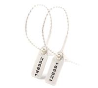 Sigilli antimanomissione, Fascette autobloccanti numerate, sigilli multicolore, 100-500 pezzi(White,100pcs)