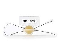 Sigilli antimanomissione in plastica, Il misuratore di sicurezza Roto antimanomissione da 1000 pezzi sigilla il lucchetto alta elettrica(White,500PCS)