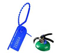 Sigilli antimanomissione in plastica, Sigilli di sicurezza PCS a tenuta stagna Etichette staccabili Fascette numerate autobloccanti(Blue,1000 PCS)