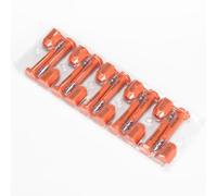 Sigilli antimanomissione in plastica, Sigilli for container ad alta sicurezza con bullone lungo da 100 pezzi manomissione numerazione progressiva stampata(Orange,50PCS)