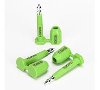 Sigilli antimanomissione in plastica, Sigilli for container ad alta sicurezza con bullone lungo da 100 pezzi manomissione numerazione progressiva stampata(Green,20PCS)