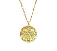 Sigilli dei Sette Arcangeli Collana Portachiavi Per Uomini Donne Acciaio Inox Salomone San Michele 7 Arcangeli Collana Portachiavi Amuleto Gioielleria (Argento 1)