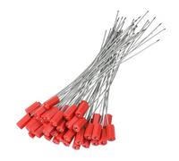 Sigilli di Sicurezza,50 pcs Sigilli per Cavi di Sicurezza Sigillo Di Garanzia Metallico Acciaio Sicurezza Cavo Sigilli,Tirare Stretto Filo Antimanomissione Sicurezza Etichetta per Contenitore