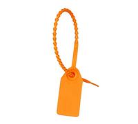 Sigilli di sicurezza a prova di manomissione Etichette numerate Sigilli con tirante in plastica Multicolore 250 mm Confezione da 1000 for scarpe da abbigliamento(Orange)