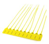 Sigilli in plastica antimanomissione, Sigilli a tirante in plastica numerati, multicolore, 250 mm, confezione di diverse dimensioni(Yellow,1000 PCS)