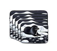Sigilli sul ghiaccio Custodia per Laptop 10 pollice Manicotto Portatile Del Computer Portatile Antiurto Moda Borsa Del Computer Portatile per Le Donne Degli Uomini Valigetta D