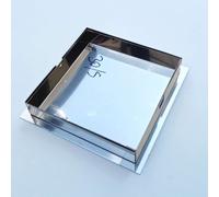 Sigillo 700 x 700 x H 50mm chiusino di acciaio inox pesante da incasso
