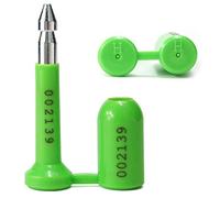 Sigillo a prova di manomissione, sigilli a bullone rosso for container carico ad alta sicurezza Spedizione antimanomissione numerata for camion(Green,100 PCS)