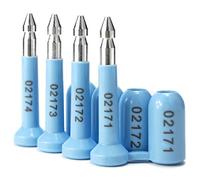 Sigillo a prova di manomissione, sigilli a bullone rosso for container carico ad alta sicurezza Spedizione antimanomissione numerata for camion(Blue,100 PCS)