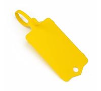 Sigillo antimanomissione, etichette in plastica da 100 pezzi - Fascette pendenti riutilizzabili, scrivibili(Yellow)