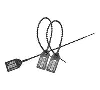 Sigillo antimanomissione, sigilli rossi con codice a barre, etichette di sicurezza numerate, fascette(Black)