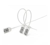 Sigillo antimanomissione, sigilli rossi con codice a barre, etichette di sicurezza numerate, fascette(White)