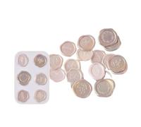 Sigillo Ceralacca 18 pezzi adesivi for timbri con sigillo di cera vintage fai da te Scrapbooking ufficiale pianificatore decorazione cancelleria etichette sigillanti buste Kawaii(04)