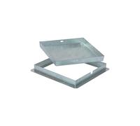 Sigillo Chiusino Acciaio zincato Pesante Porta Pavimenti 30x30 cm Altezza 5 cm Spessore lamiera 20/10 - Dakota
