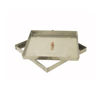 SIGILLO CHIUSINO PORTA PAVIMENTO acciaio inox altezza cm 3 e 5