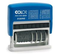 Sigillo Colop S120/WD 4 x 42 mm Data Azzurro