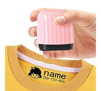 Sigillo con nome per bambini timbro con nome personalizzato per studenti vestiti per l'asilo adesivo con nome impermeabile regalo con timbro (BY007-Rosa)