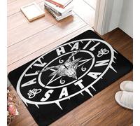 Sigillo Del Demone Baphomet, Testa Di Capra Satanica, Di Satana Occulto Tappetini Porta Dingresso Confortevole Tappetino Da Bagno Facile Da Pulire Zerbino Di Benvenuto Per Balcone Terrazzo 40X60 Cm