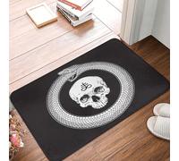 Sigillo Del Leviatano Di Lucifero, Demone Baphomet, Teschio Satanico, Testa Zerbino Di Benvenuto Confortevole Tappetini Porta Dingresso Antiscivolo Tappetino Da Bagno Per Terrazzo 40X60 Cm