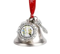 Sigillo del Wyoming, divertenti campane di Natale, decorazione da appendere all'albero di Natale, decorazione per le feste