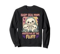 Sigillo Dell'arpa Harp Seal Mom Protector of The Fluff Felpa