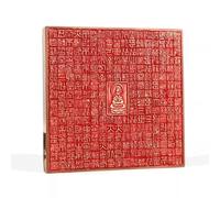Sigillo dello strumento magico taoista, forniture taoiste, 1 pezzo 8 cm cuore Sutra sigillo incisione ottone finito Prajnaparami decorazione Buddha sigillo