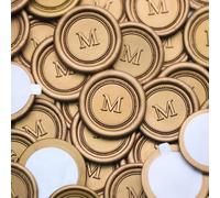 Sigillo di cera autoadesivo personalizzato, personalizzato per matrimonio, personalizza il tuo monogramma o logo, perfetto per inviti, matrimoni, artigianato e regali