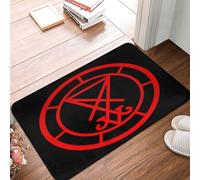 Sigillo Di Lucifero Simbolo Satanico Del Satanismo Tappetini Porta Dingresso Facile Da Pulire Zerbino Di Benvenuto Resistente Tappetino Da Bagno Per Balcone Soggiorno Interno 40X60 Cm