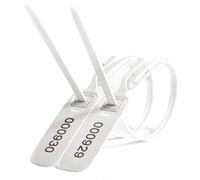 Sigillo di plastica, etichette numerate Sigilli di plastica bianchi Sigillo di sicurezza Sigillo pesante Etichette di sicurezza numerate Fascette di sicurezza Etichette antimanomissione Fascette di sp