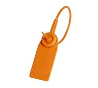 Sigillo di sicurezza a prova di manomissione Etichette numerate Sigilli numerati for etichette for indumenti Confezione da 100 plastica da 180 mm(Orange)