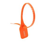 Sigillo di sicurezza antimanomissione Etichette numerate Sigilli a tirante numerati Multicolore Confezione da 100 o 500 pezzi Rosso 500 pezzi(Orange,500pcs)