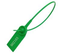 Sigillo di sicurezza in plastica numerato con sigillo di sicurezza a prova di manomissione, 100 pezzi (verde)