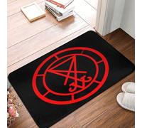 Sigillo Magico Di Lucifero Satana Simbolo Satanico Tappeto Ingresso Casa Facile Da Pulire Tappetini Porta Dingresso Antiscivolo Zerbino Di Benvenuto Per Interno Soggiorno Camera Letto 40X60 Cm