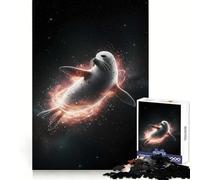 Sigillo nello spazio con aura energetica Puzzle per adolescenti 1000 pezzi Gioco di pensiero intelligente Divertimento per il tempo libero Decorazione murale con ritagli chiari (38x52cm)