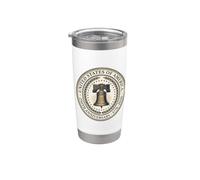 Sigillo patriottico vintage della Liberty Bell per il 250° anniversario degli Stati Uniti Bicchiere termico in acciaio inox doppia parete