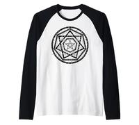 Sigillum Aemeth Dee Magia Enochiana Maglia con Maniche Raglan