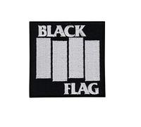 SigitasTrading Black Flag Toppa ricamata termoadesiva applique