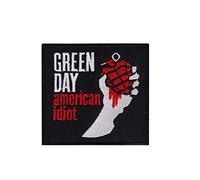 SigitasTrading Green Day American Idiot Big Toppa ricamata con logo da stirare in ferro appliques