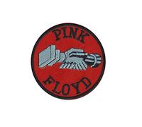 SigitasTrading Pink Floyd White Toppa ricamata con logo per ferro da stiro in appliques