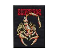 SigitasTrading Scorpions Hq Hard Rock Heavy Metal Band Patch, badge, toppa ricamata termoadesiva accessorio souvenir